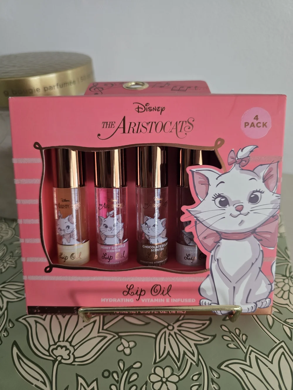 Disney The Aristocats Marie Rosehip Infused Lip Oil 4-Pack Set